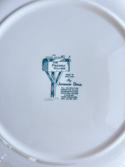 Johnson Bros Friendly Village Dinner Plate | ‘The School House’ - SOSC Home