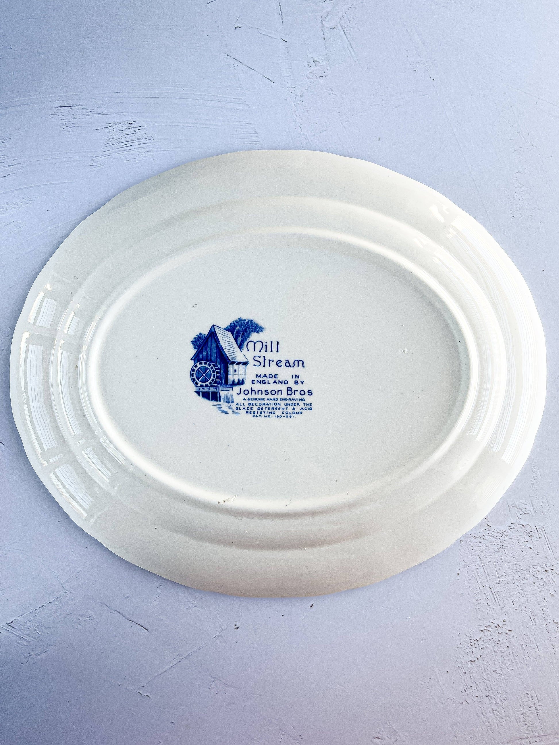 Johnson Bros Large Serving Platter - 'Mill Stream' Collection - SOSC Home