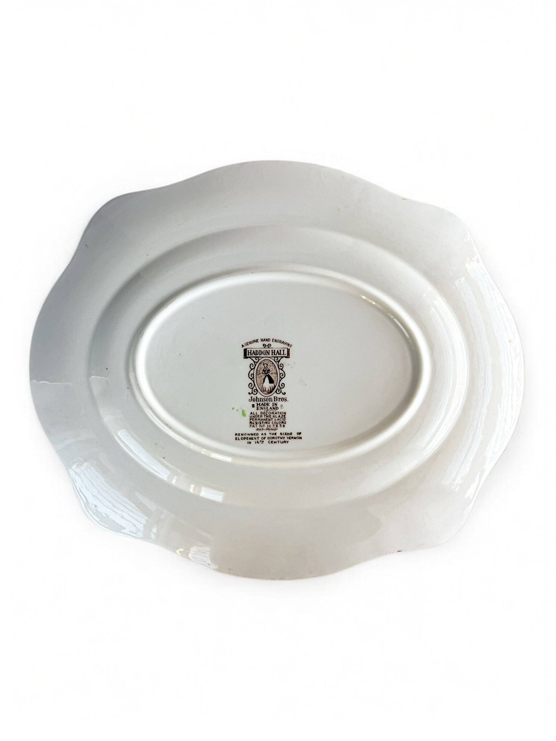 Johnson Bros Multicolour Serving Platter (31cm) | 'Haddon Hall