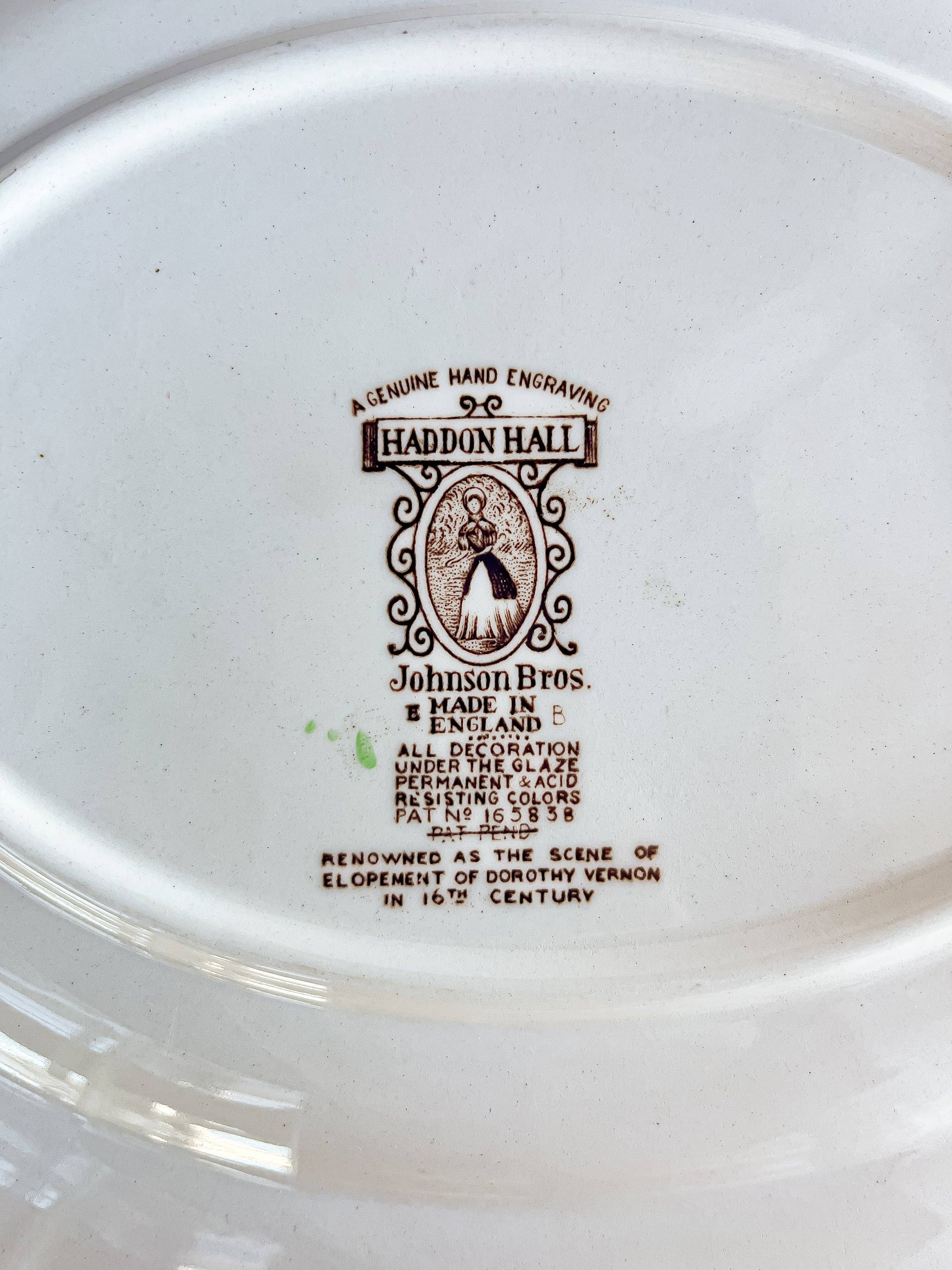 Johnson Bros Multicolour Serving Platter (31cm) | 'Haddon Hall' Series - SOSC Home