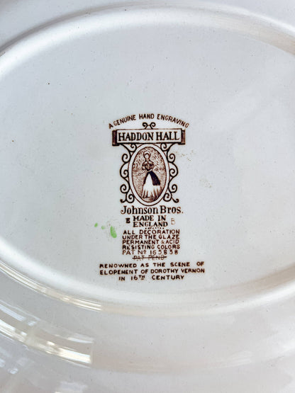 Johnson Bros Multicolour Serving Platter (31cm) | 'Haddon Hall' Series - SOSC Home