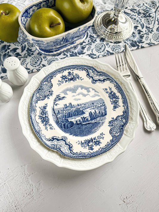 Johnson Bros Old Britain Castles Bread & Butter Plate - ‘City of Exeter in 1792’ Design (Modern Version) - SOSC Home