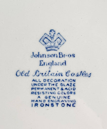 Johnson Bros Old Britain Castles Luncheon Plate - 'Windsor in 1792’ Design - SOSC Home