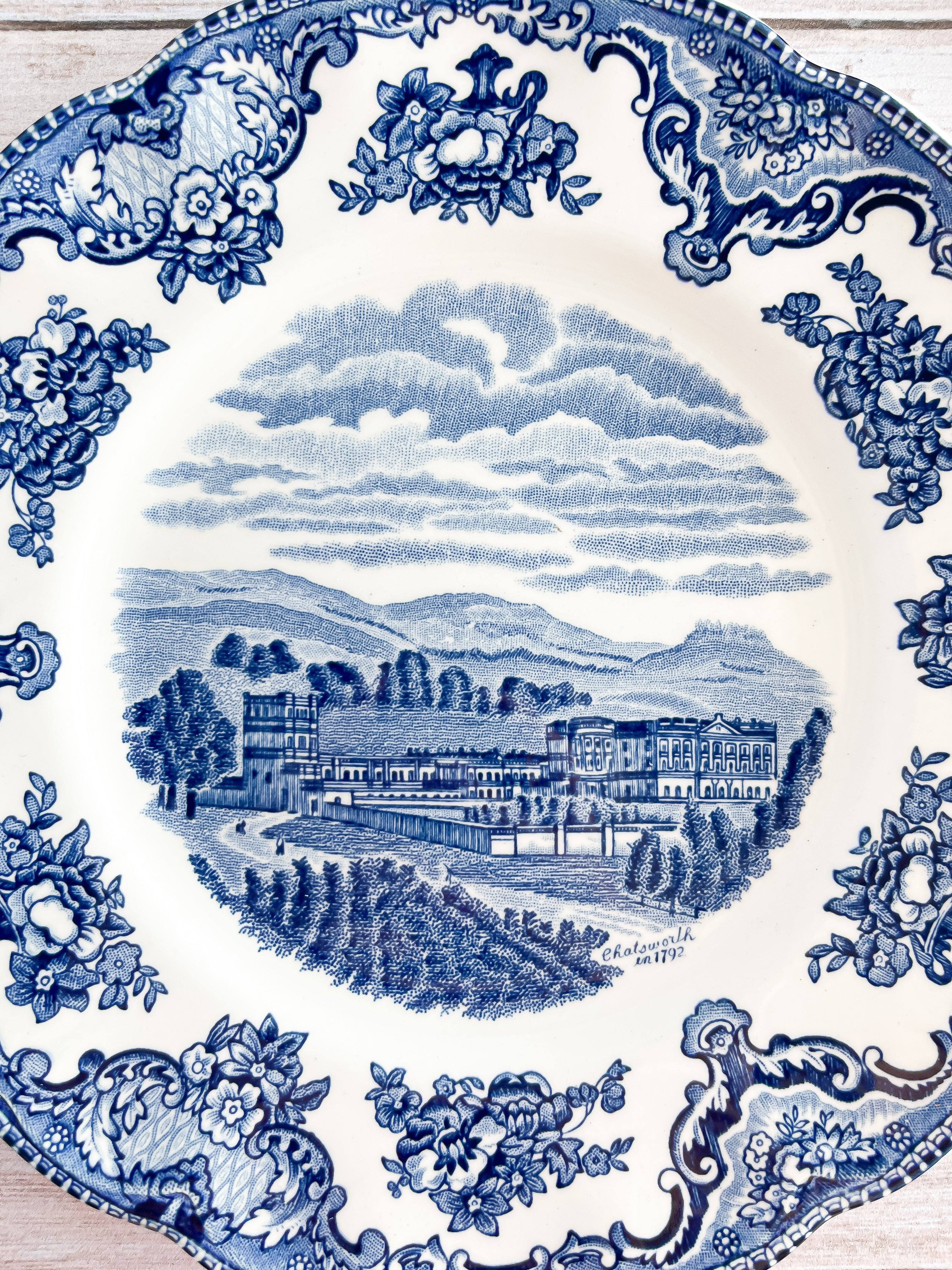 Johnson Bros Old Britain Castles Salad Plate - 'Chatsworth in 1792