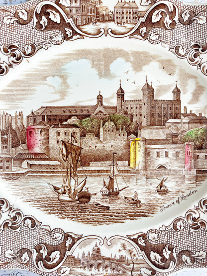 Johnson Bros “Old London” Serving Platter | 'Tower of London' Scene - SOSC Home