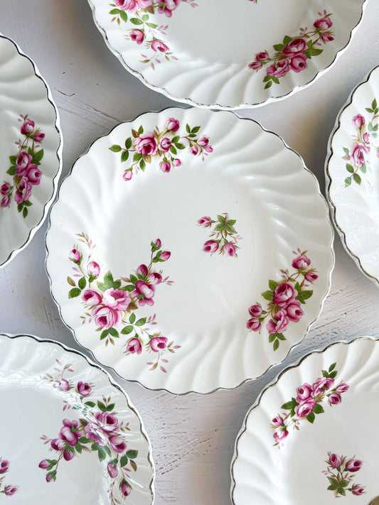 Johnson Bros Snowhite Regency Set of 6 Dessert Plates - Enchantment - SOSC Home