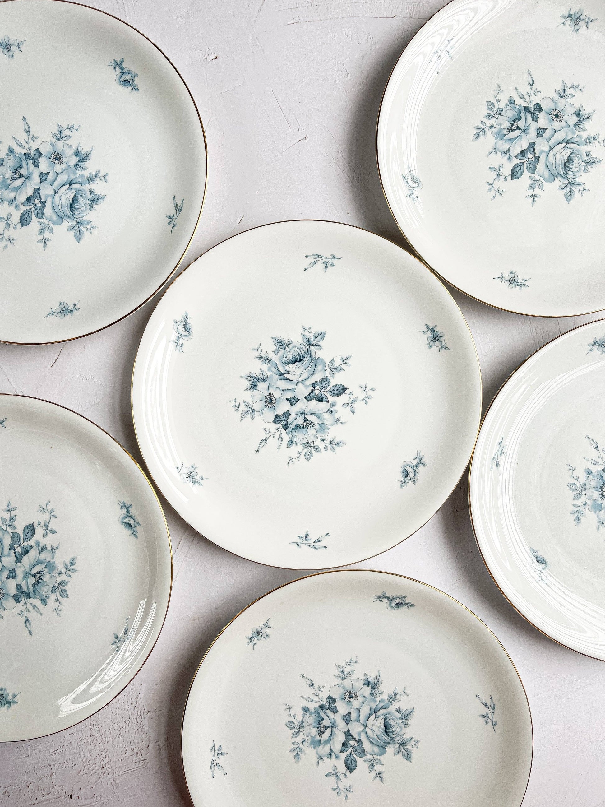 KPM Set of 6 Luncheon Plates - ‘Krister’ Collection - SOSC Home