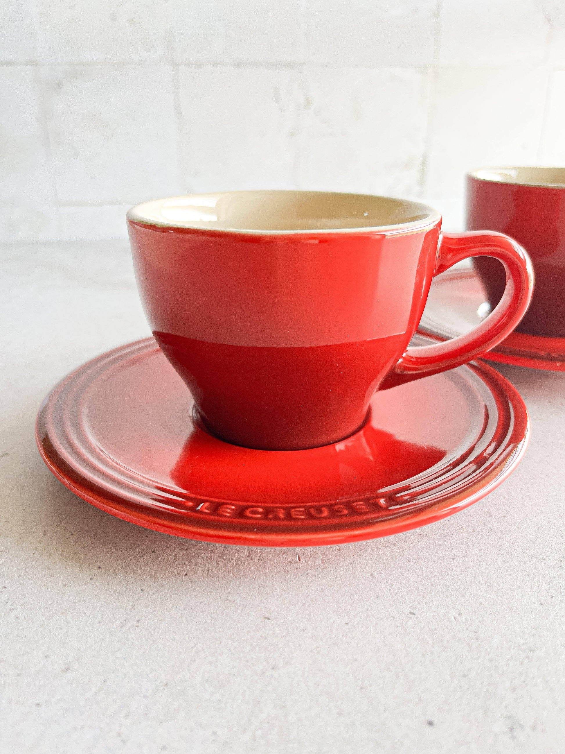 Le Creuset Set of 2 Cappuccino Duo - Cerise - SOSC Home