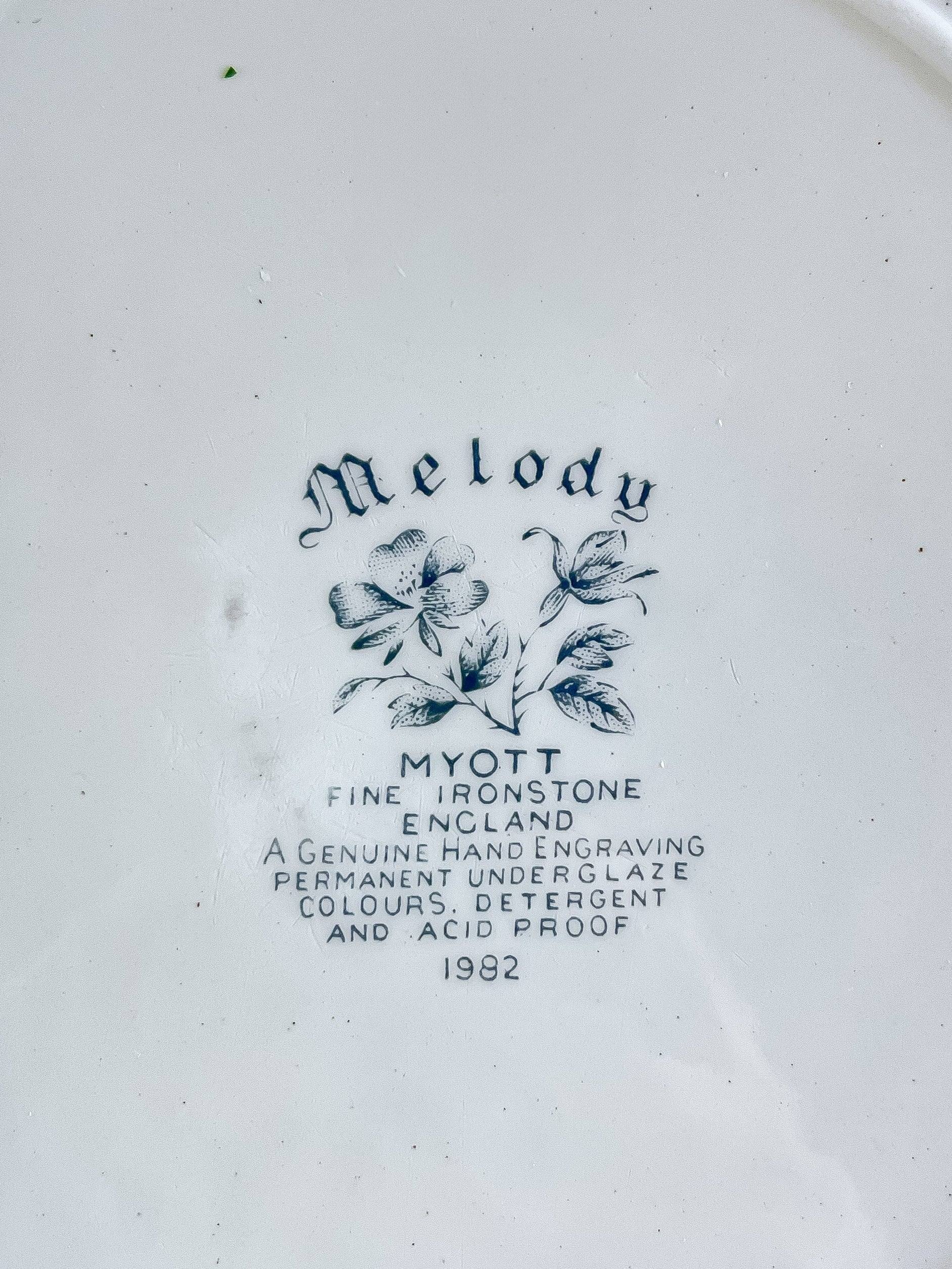 Myott Dinner Plate - 'Melody' Collection – SOSC Home