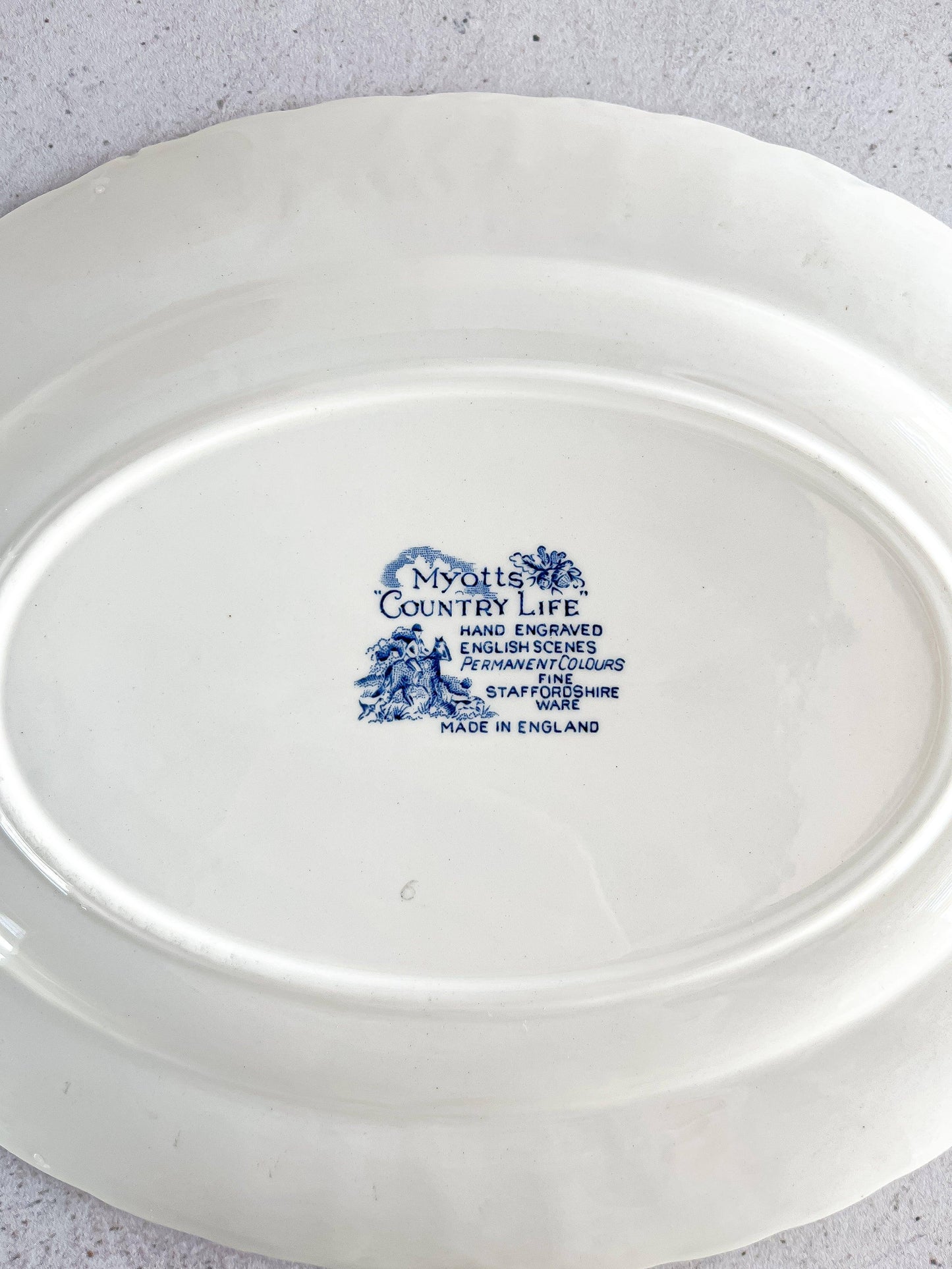 Myott Fox Hunt Oval Serving Platter - Country Life - SOSC Home