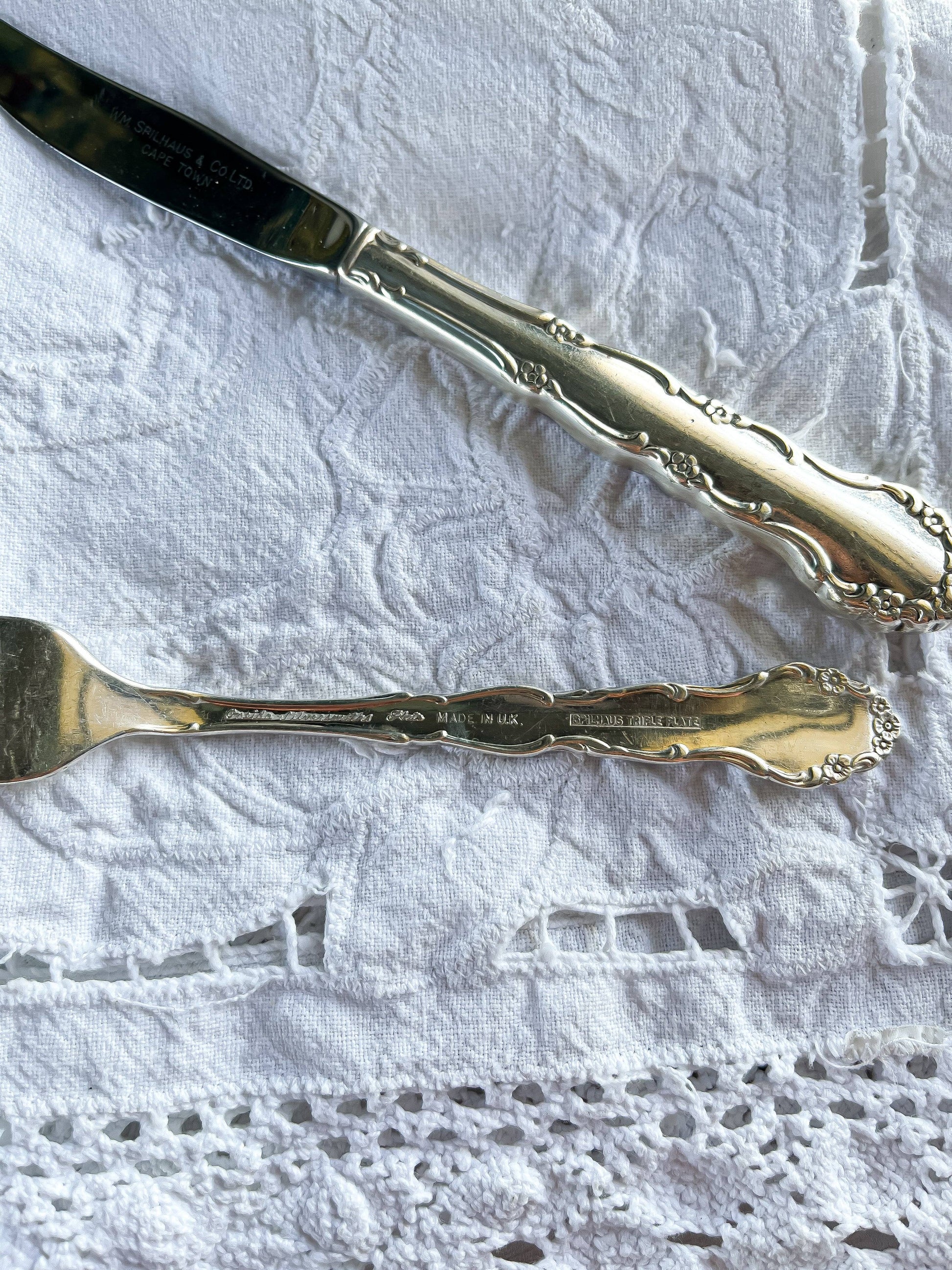 Oneida 'Flirtation' Design Silver-Plated Cutlery Set by Spilhaus