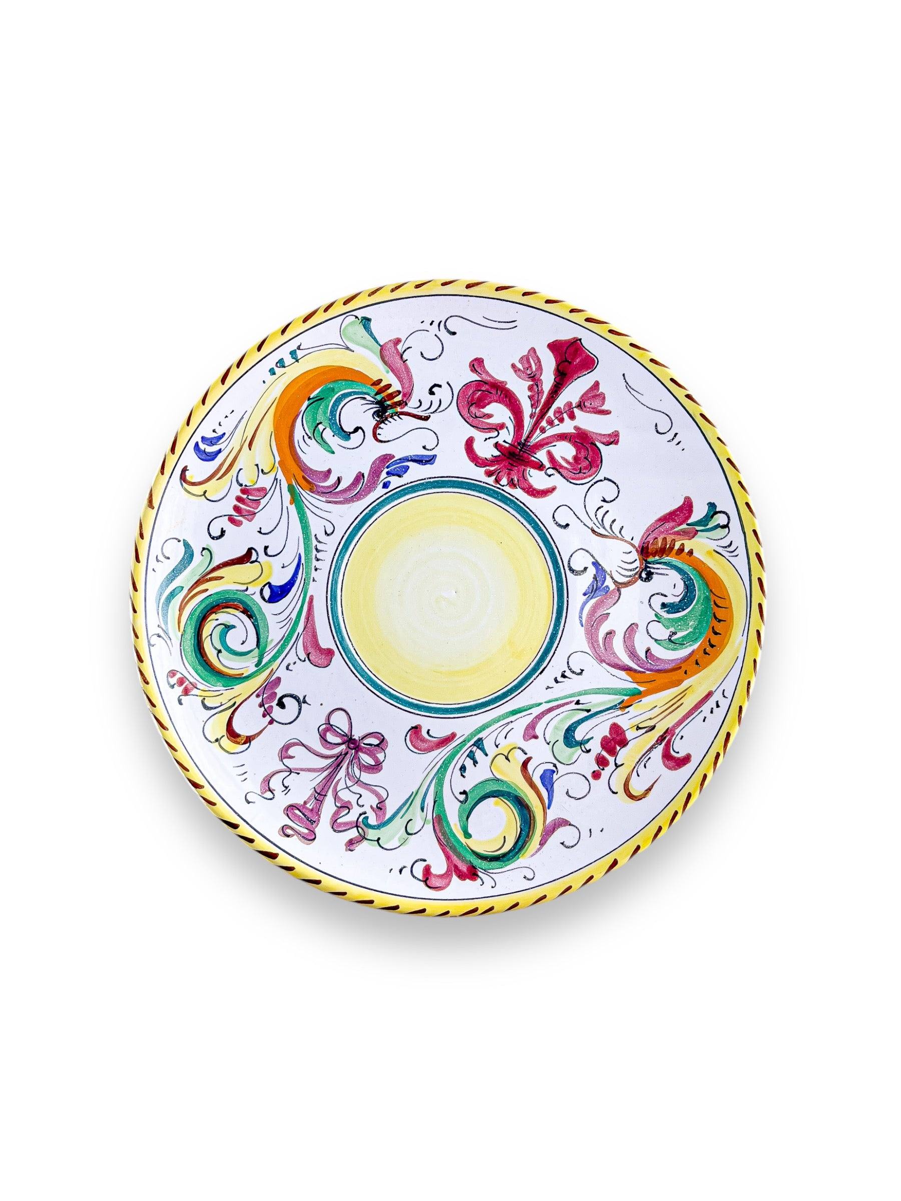 Oversized Hand-Painted Italian Cup and Saucer in – Raffaellesco Style - SOSC Home