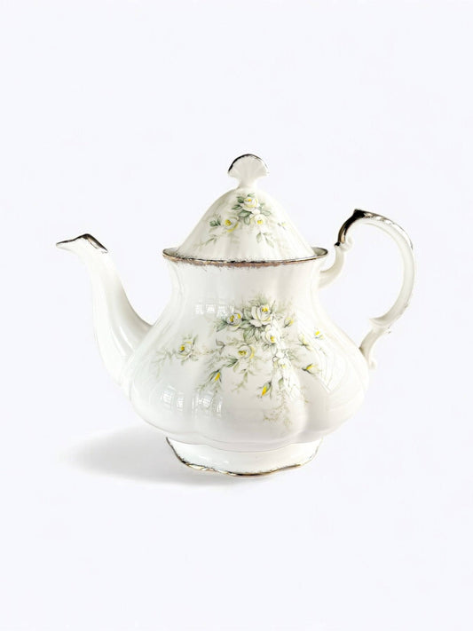 Paragon Teapot with Silver Gilt Trim - 'First Love' Collection - SOSC Home