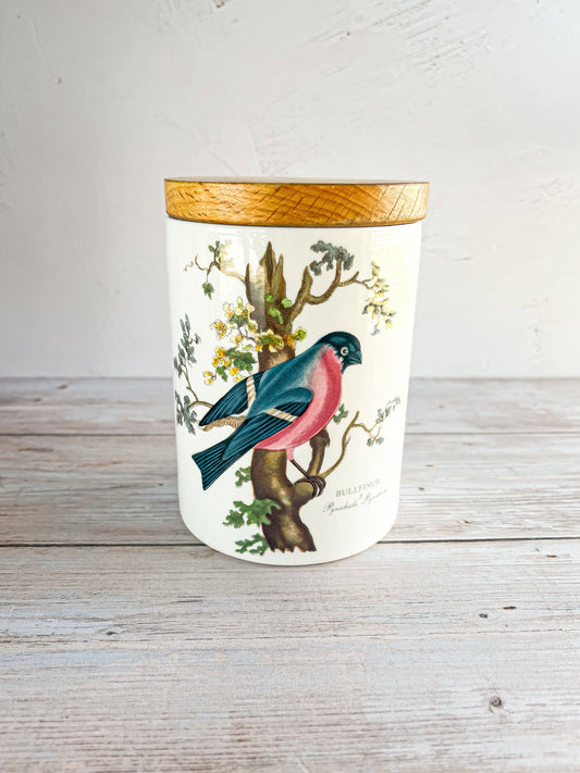 Portmeirion Birds of Britain Medium Storage Jar & Lid – ‘Bullfinch’ Design - SOSC Home