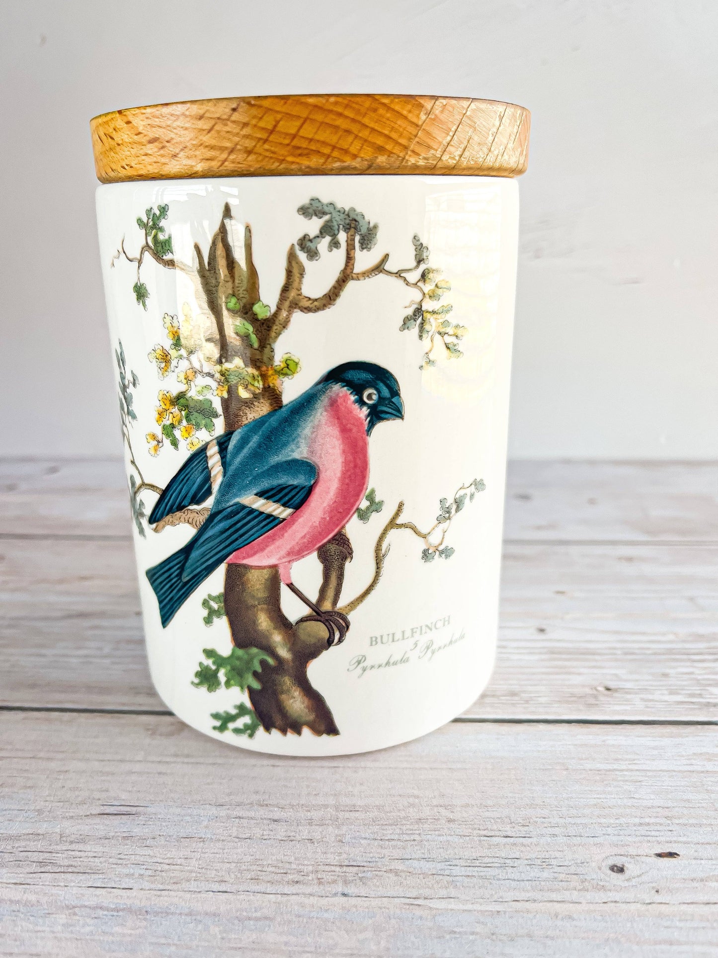 Portmeirion Birds of Britain Medium Storage Jar & Lid – ‘Bullfinch’ Design - SOSC Home