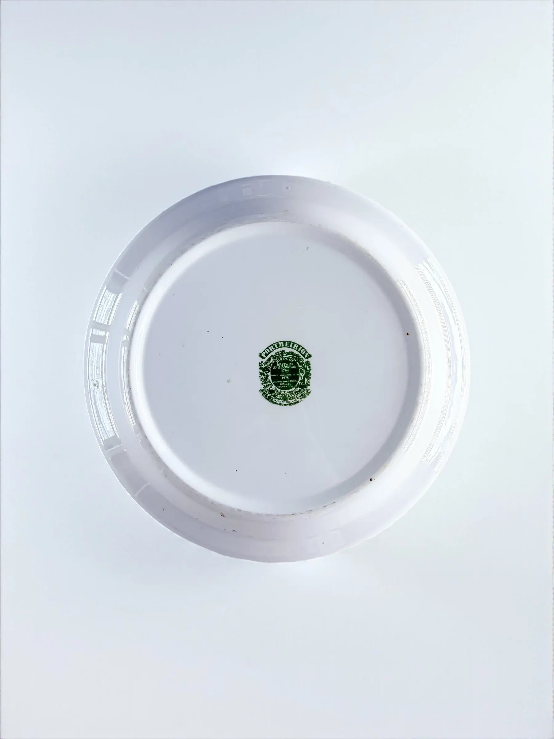 Portmeirion Birds of Britain Salad Plate | 'White Wagtail' Design - SOSC Home