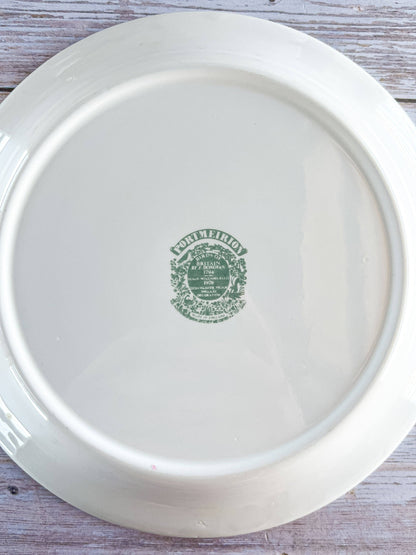 Portmeirion Birds of Britain Salad Plate - 'Roller' Design (Green Band On Rim) - SOSC Home