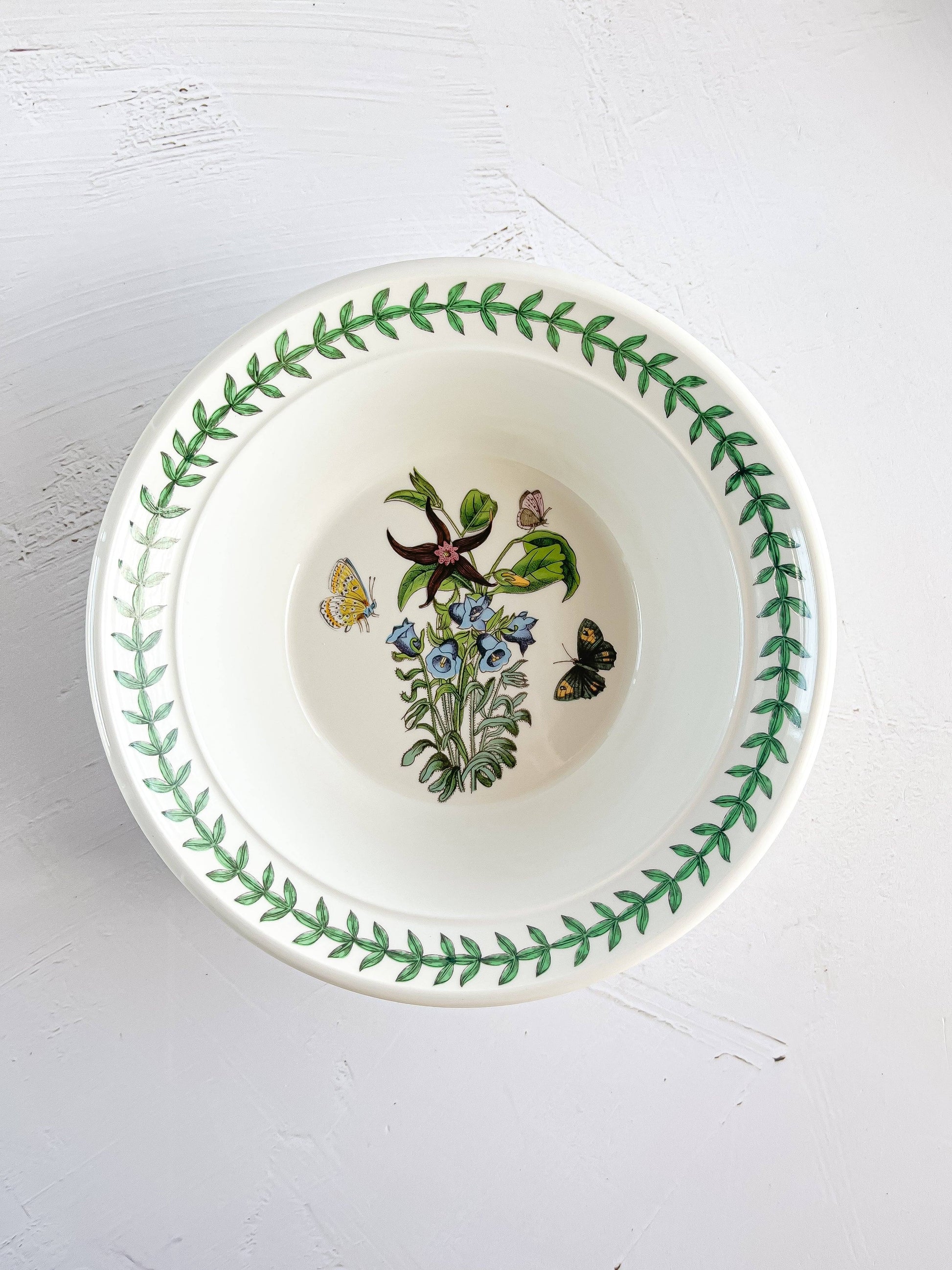 Portmeirion Botanic Garden Cereal Bowls - ‘Cotton Flower’ & 'Canterbury Bells' Designs - SOSC Home