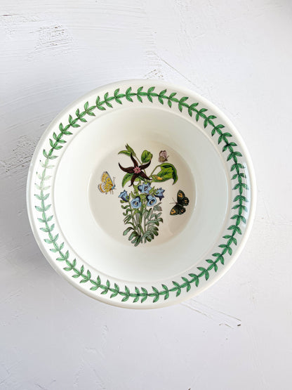 Portmeirion Botanic Garden Cereal Bowls - ‘Cotton Flower’ & 'Canterbury Bells' Designs - SOSC Home