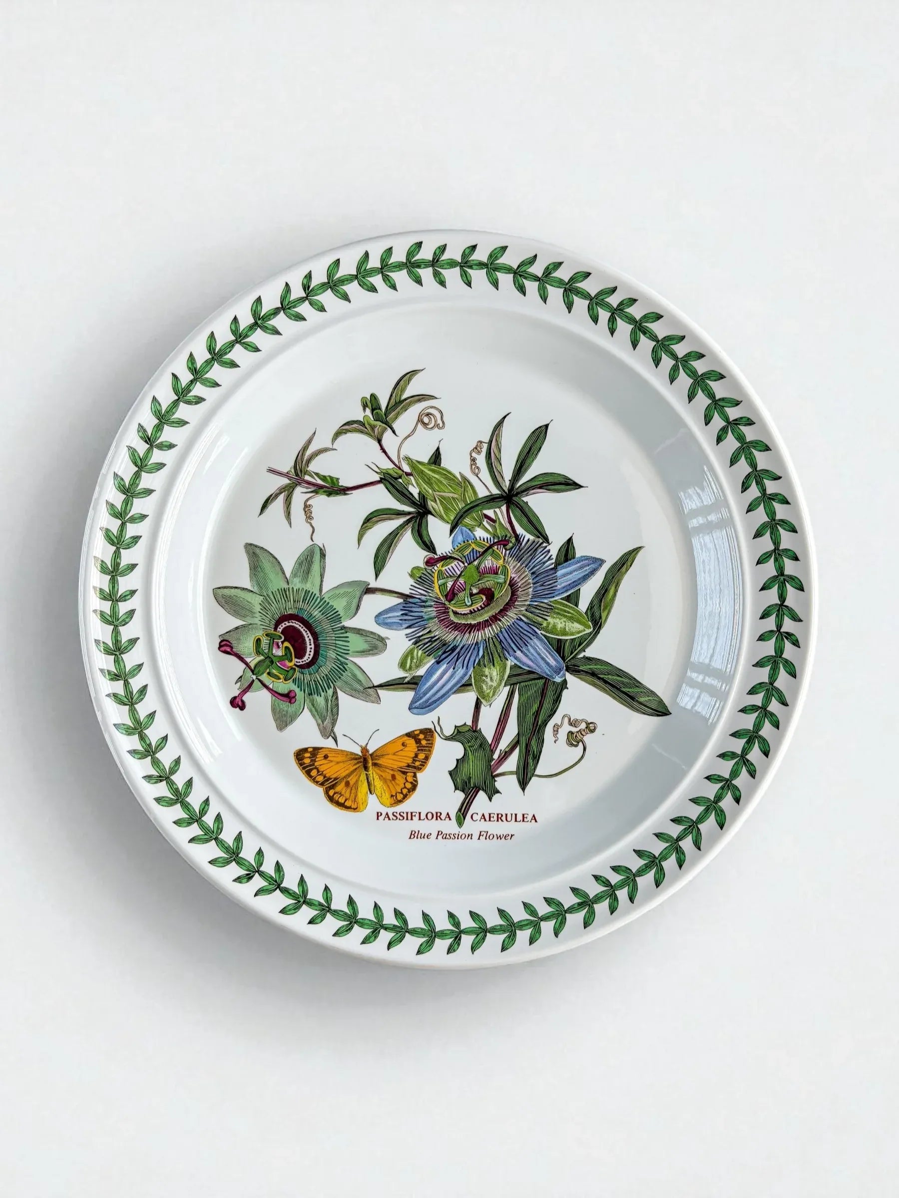 Portmeirion Botanic Garden Dinner Plate | 'Blue Passion Flower' Design - SOSC Home