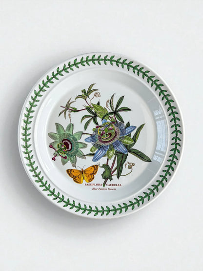 Portmeirion Botanic Garden Dinner Plate | 'Blue Passion Flower' Design - SOSC Home