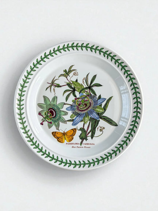 Portmeirion Botanic Garden Dinner Plate | 'Blue Passion Flower' Design - SOSC Home