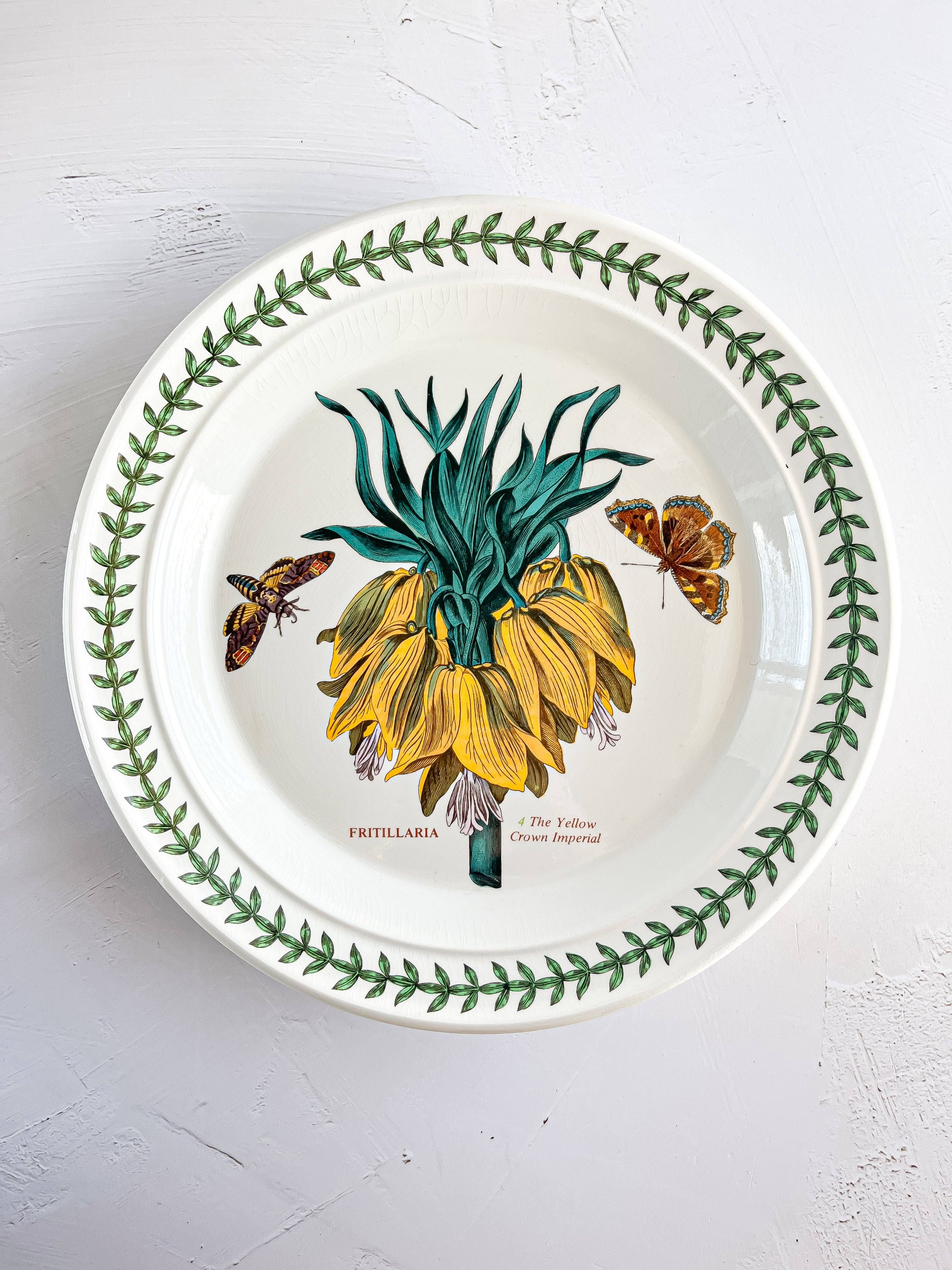 Portmeirion Botanic Garden Dinner Plate - ‘The Yellow Crown Imperial ...