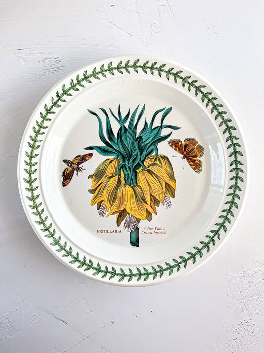 Portmeirion Botanic Garden Dinner Plate - ‘The Yellow Crown Imperial’ Design - SOSC Home