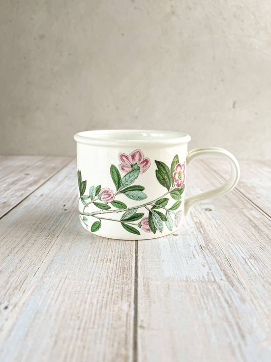 Portmeirion Botanic Garden Flat Drum Cup - 'Rhododendron Lepidote' Design - SOSC Home