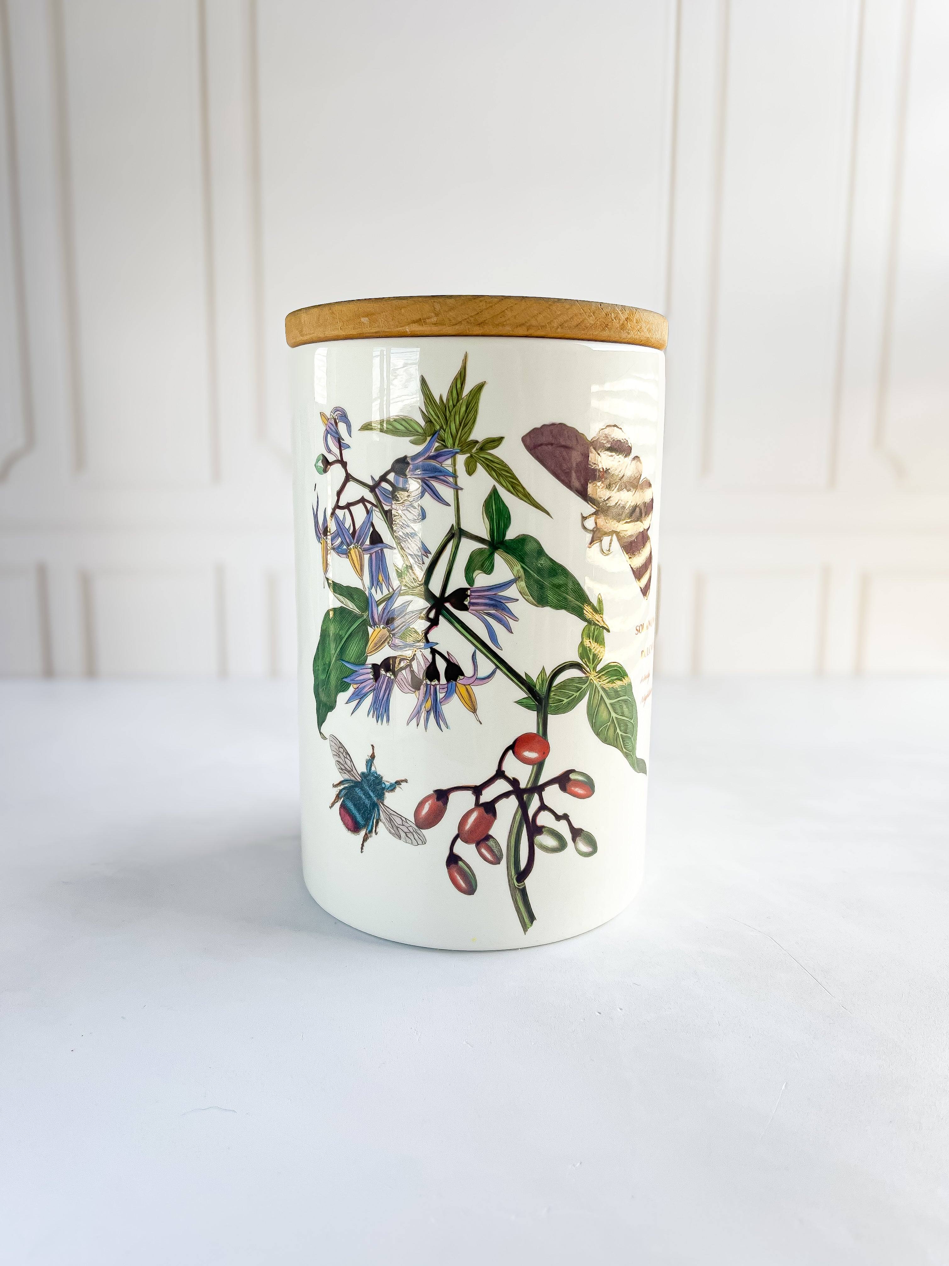 Portmeirion Botanic Garden Storage Jar with Wooden Lid – ‘Woody Nights ...