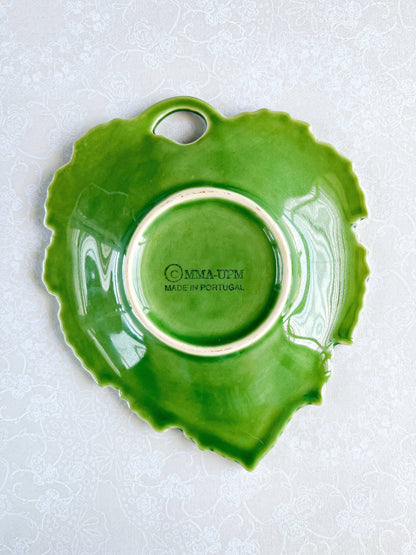 Portuguese Green Majolica Leaf All-Purpose Dish – MMA-UPM Collaboration - SOSC Home