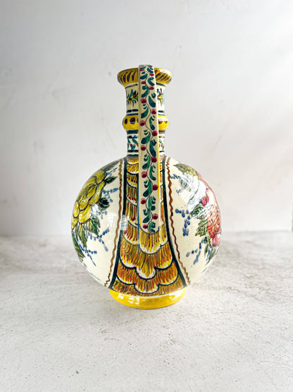 Portuguese Hand-Painted Double-Handled Vase - SOSC Home