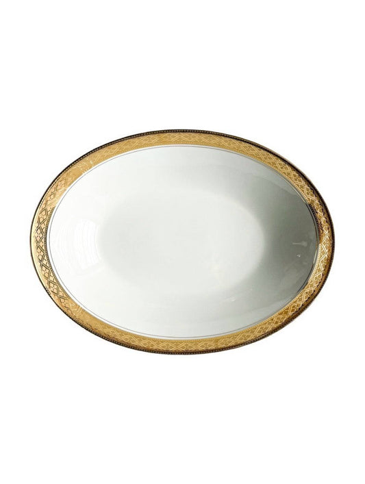 Presidential Collection Medium Oval Serving Bowl - 'Reflections in Gold' Collection - SOSC Home