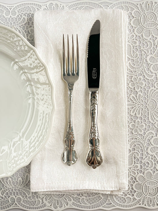 Rodd Set of 6 Luncheon Forks and 6 Luncheon Knives - 'Camille' Pattern - SOSC Home