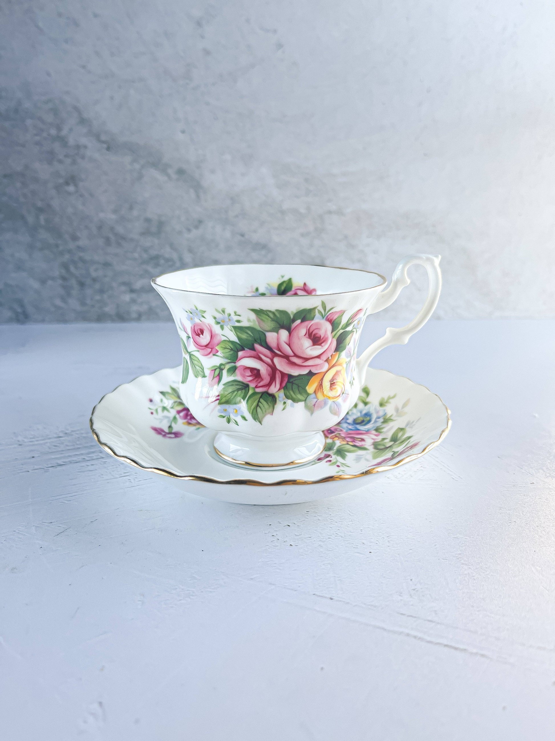 Royal Albert Cup and Saucer Set 'Summertime Series' Collection