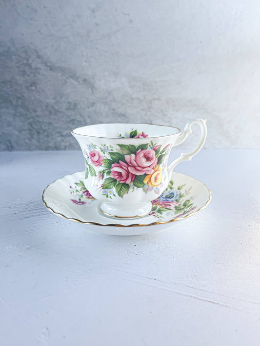 Royal Albert Cup and Saucer Set - 'Summertime Series' Collection - SOSC Home