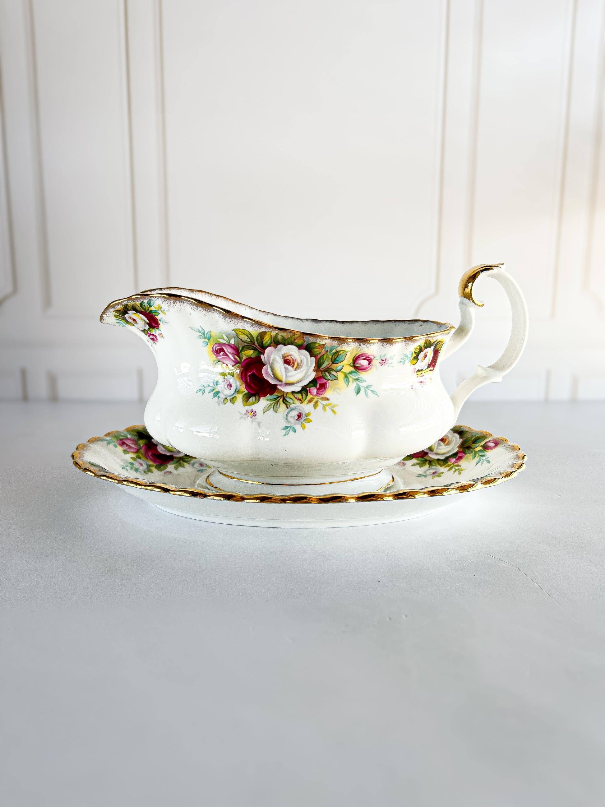 Royal Albert Gravy Boat & Underplate - Celebration - SOSC Home