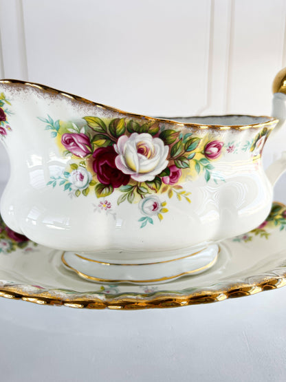 Royal Albert Gravy Boat & Underplate - Celebration - SOSC Home