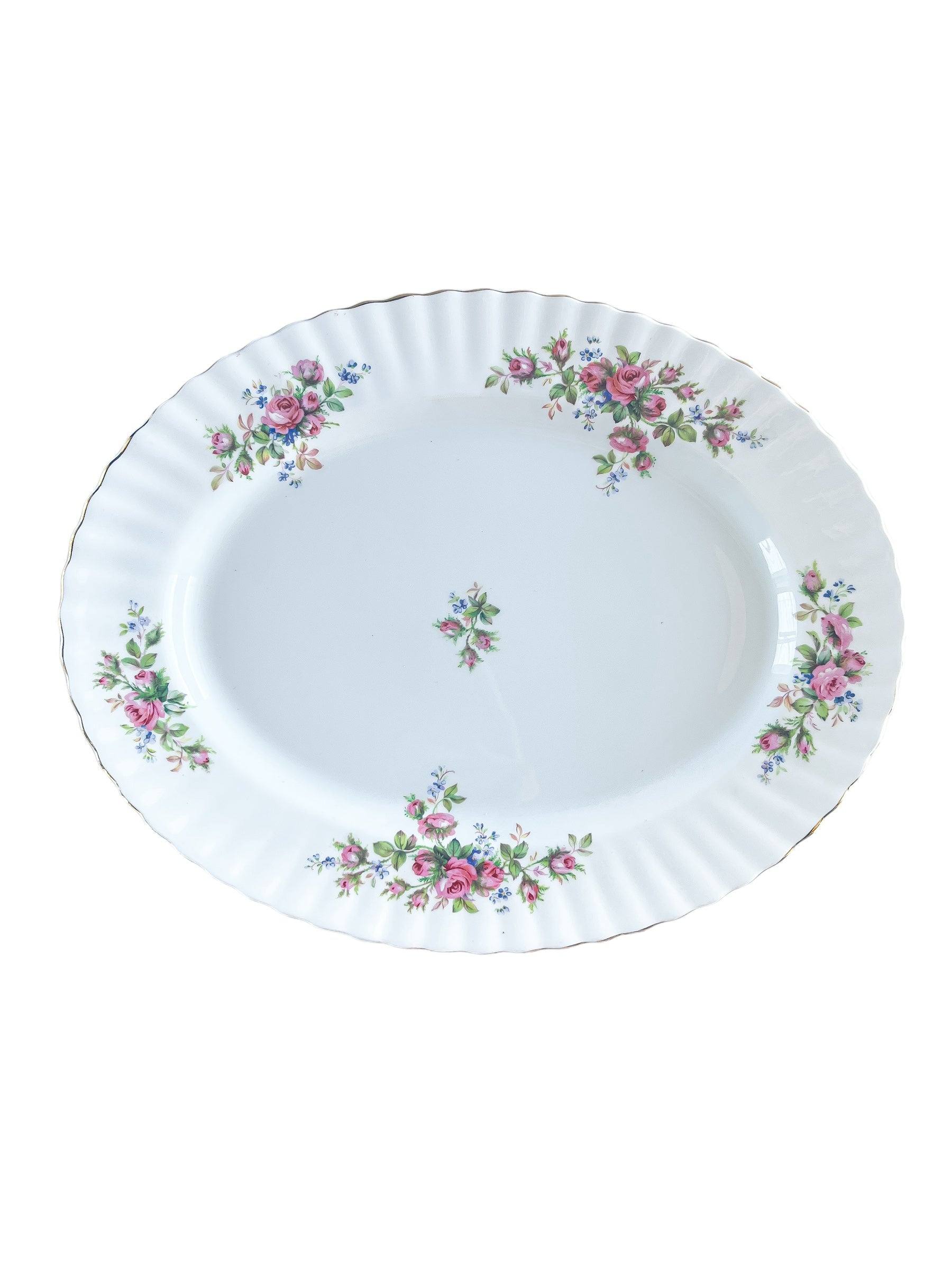 Royal Albert Oval Serving Platters - 'Moss Rose' Collection - SOSC Home