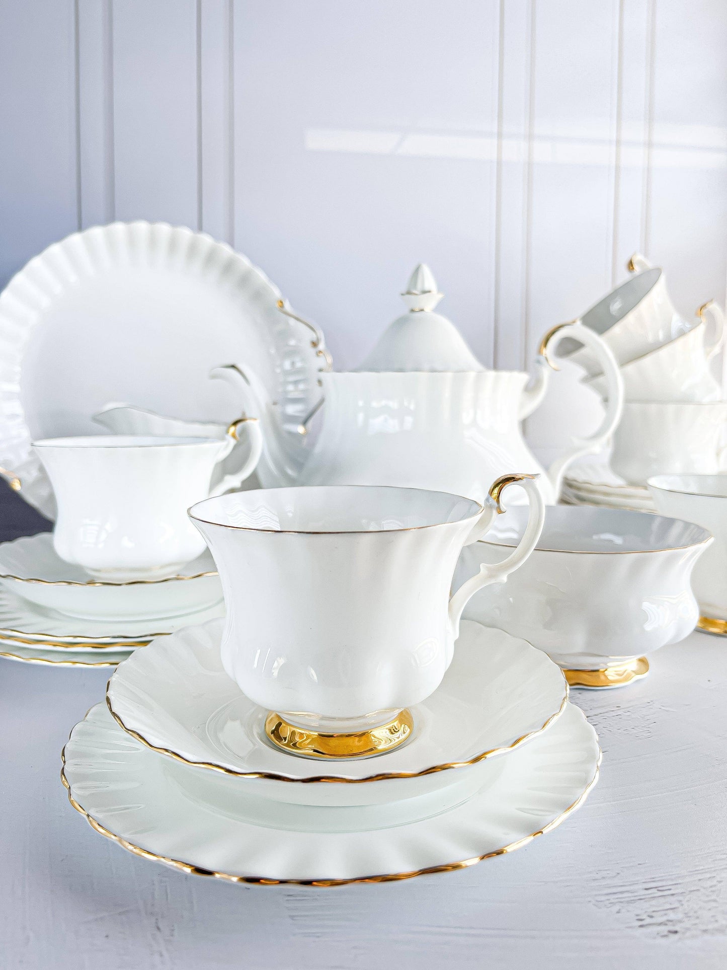 Royal Albert Tea Set - Val D'Or, First Edition - SOSC Home