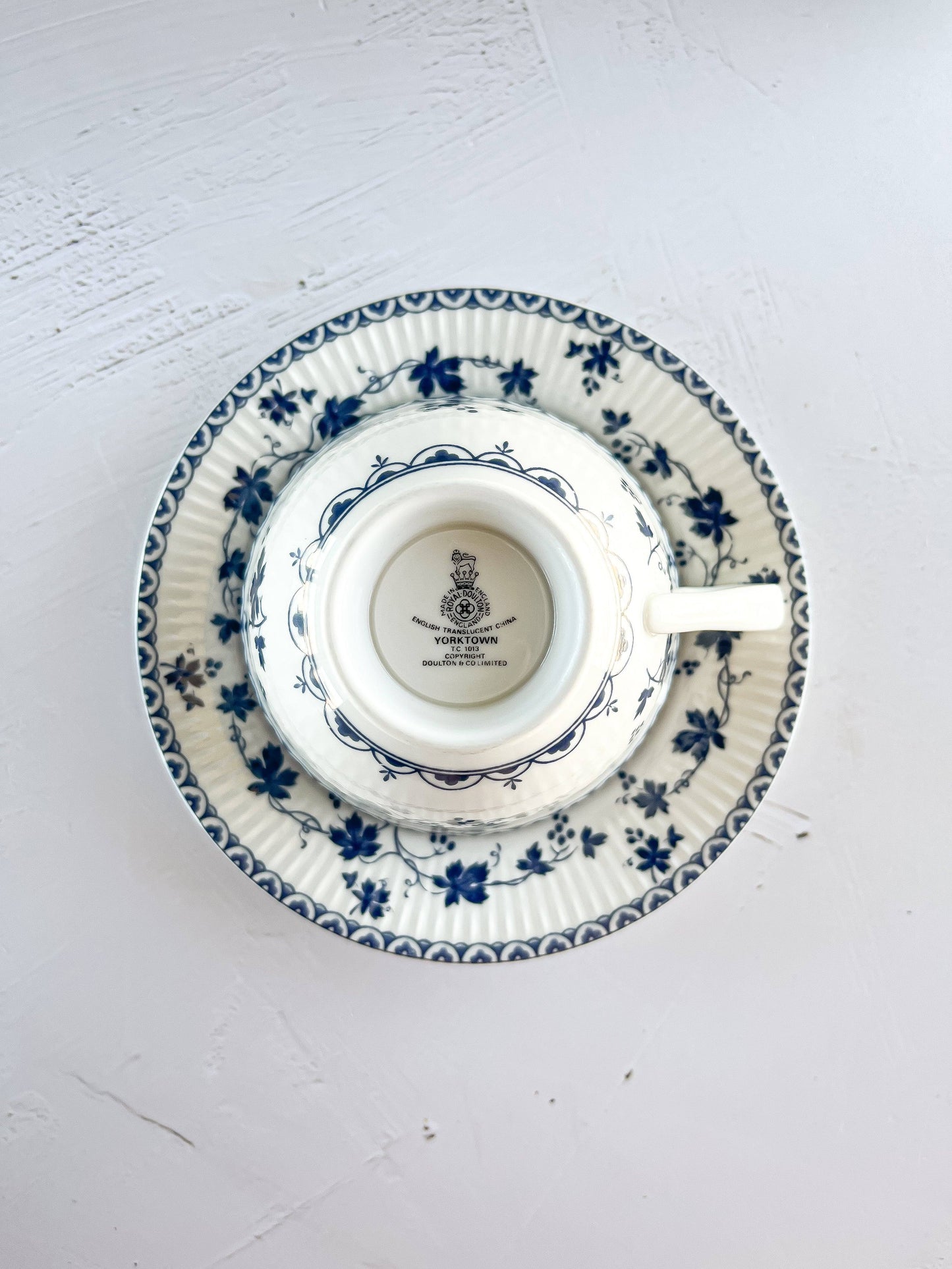 Royal Doulton Footed Cup and Saucer Set - 'Yorktown' Collection - SOSC Home