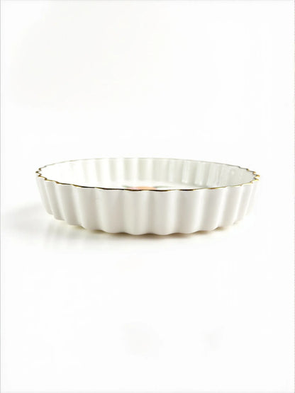 Royal Worcester Scalloped Quiche Dish | ‘Evesham Gold’ Collection - SOSC Home