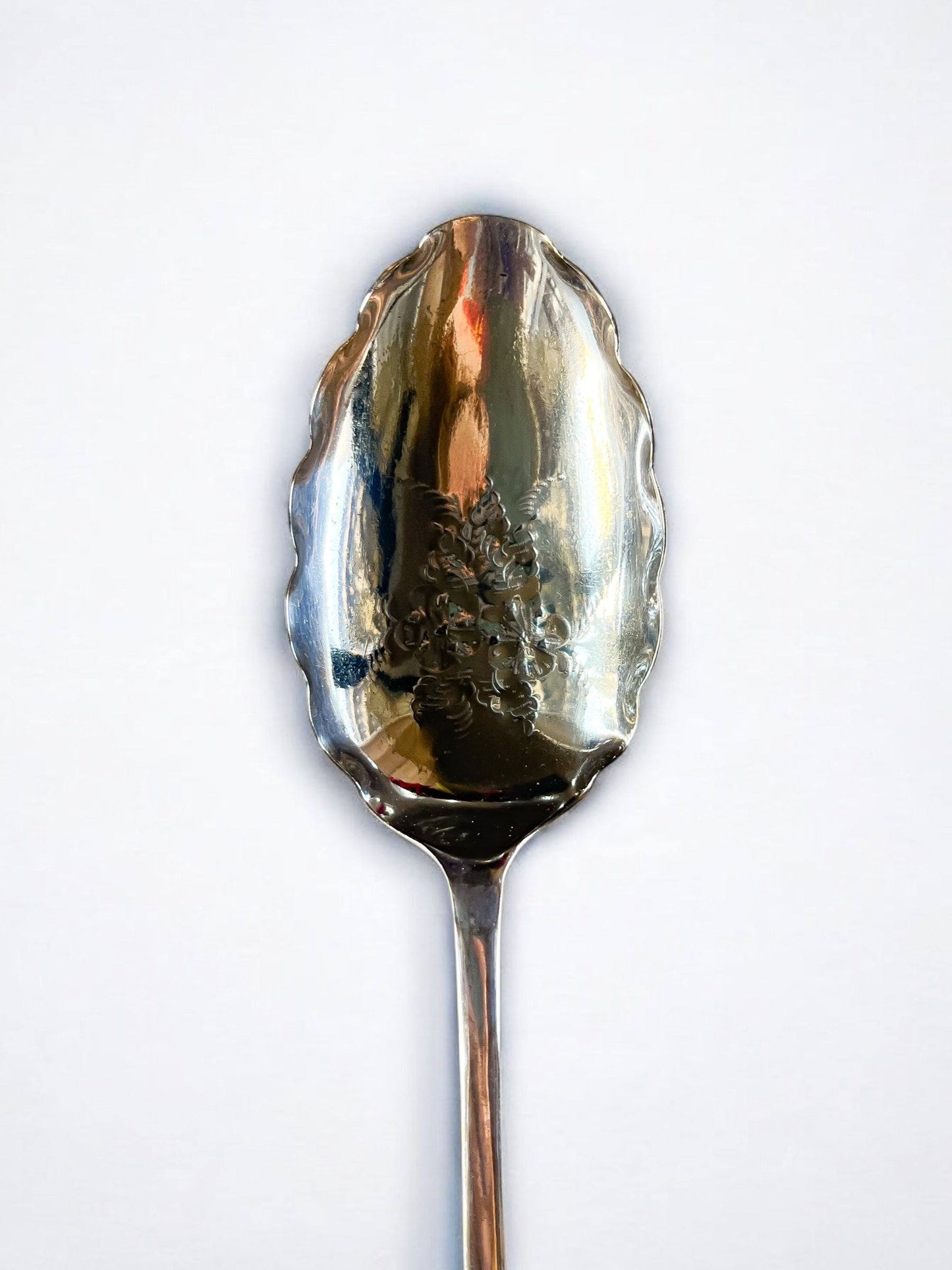 Serving Spoons in Original Satin-Lined Box | Grape Motif - SOSC Home