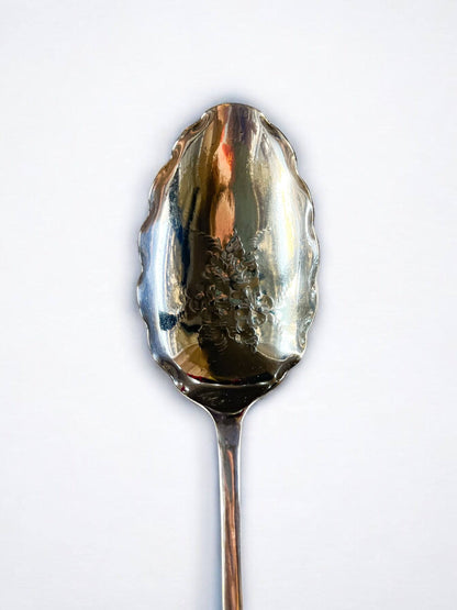 Serving Spoons in Original Satin-Lined Box | Grape Motif - SOSC Home