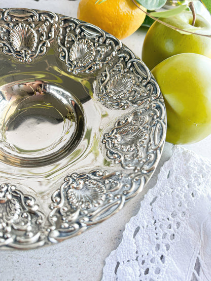 Silver-Plated Decorative Bowls - Ornate Baroque Design, Made in Greece - SOSC Home