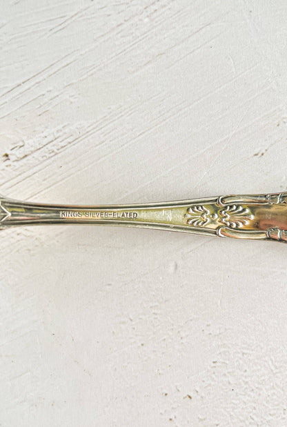 Silver-Plated Sugar Spoon - 'Kings' Pattern - SOSC Home