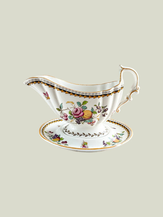 Spode Gravy Boat with Underplate - ‘Rockingham’ Collection (Modern Version) - SOSC Home