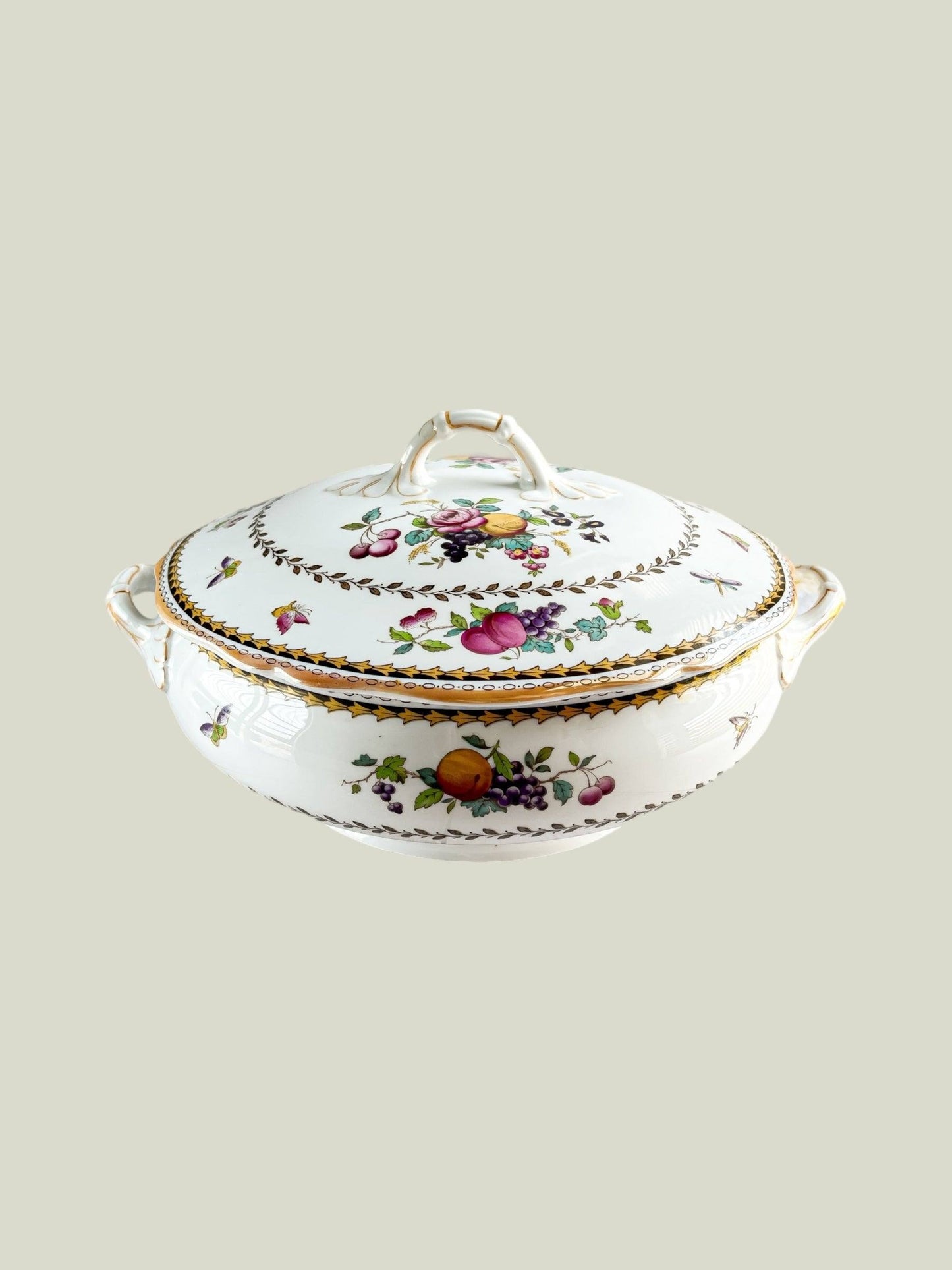 Spode Round Covered Vegetable Tureen - ‘Rockingham’ Collection (Modern Version) - SOSC Home