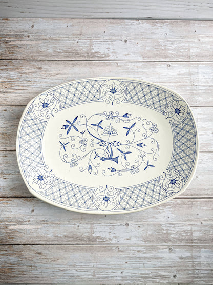 Stavangerflint Large Oval Serving Platter - ‘Mountain Blue’ Collection - SOSC Home