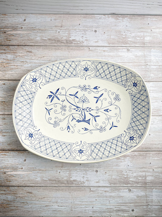 Stavangerflint Large Oval Serving Platter - ‘Mountain Blue’ Collection - SOSC Home